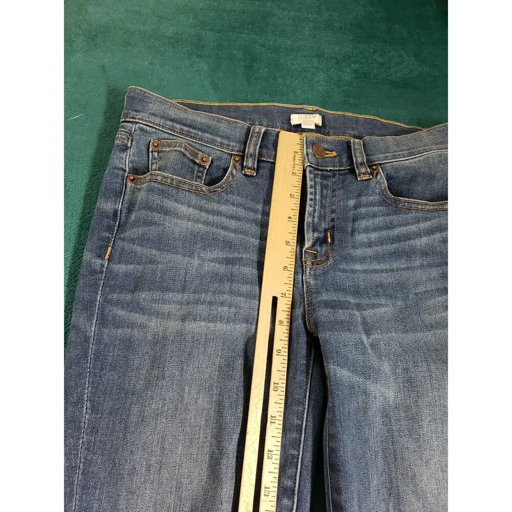 J.Crew Jeans Size 26x28 Mens Blue Pants Stretch Denim Mid Rise Straight